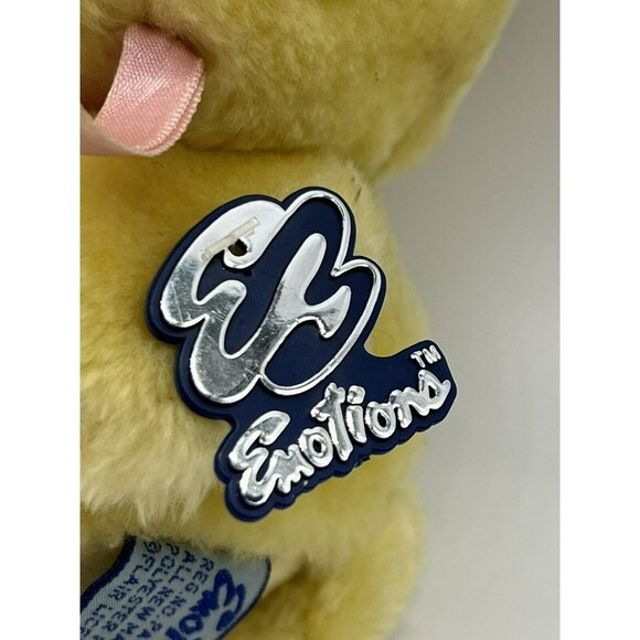 Vintage Emotions Mattel Duck Plush Straw Hat Flowers Blue Eyes Stuffed 7 inch - Picture 4 of 11